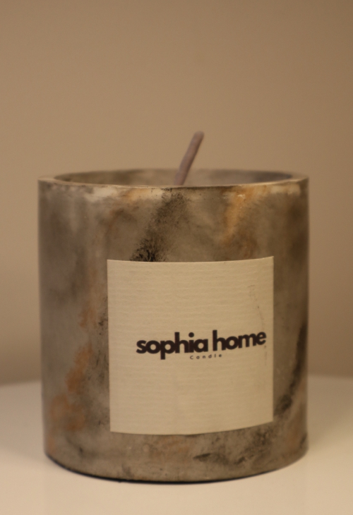 Candle Grey Large
