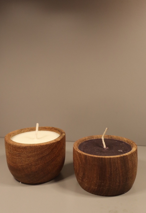 Candle Wood BW