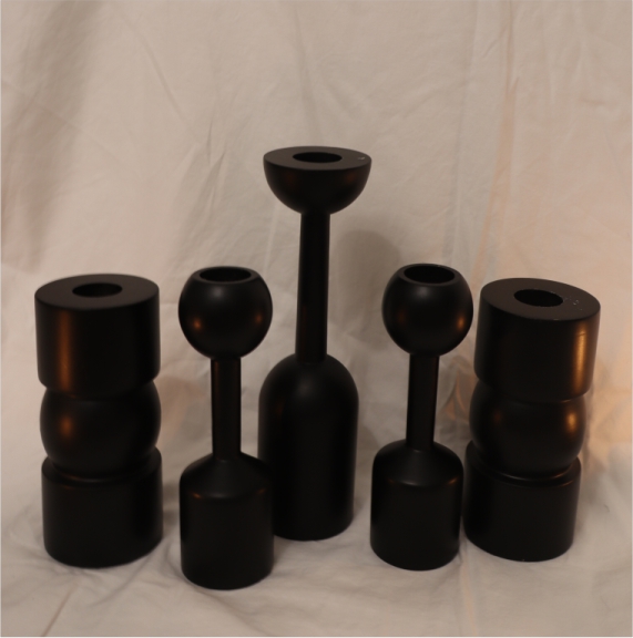 Candelabros Negros (set)