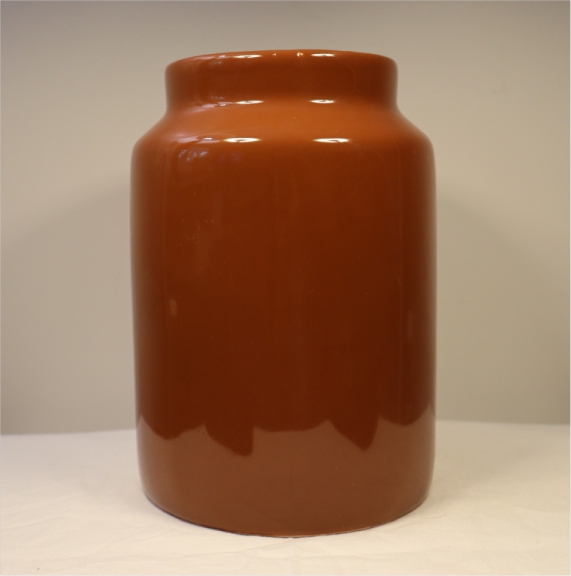 Florero Marrón Brillante