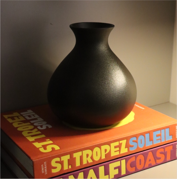 Florero Negro Mate – Modelo II