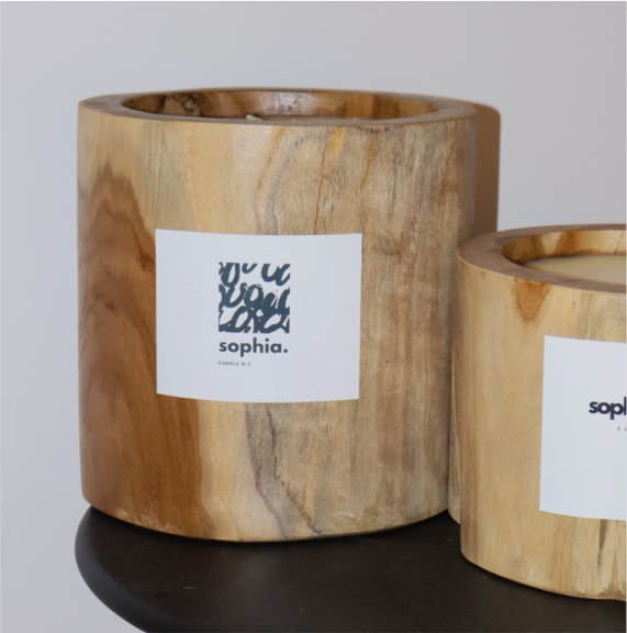 Candle Wood Large